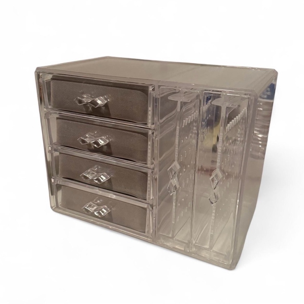 Transparent Multi-Drawer Makeup Organizer